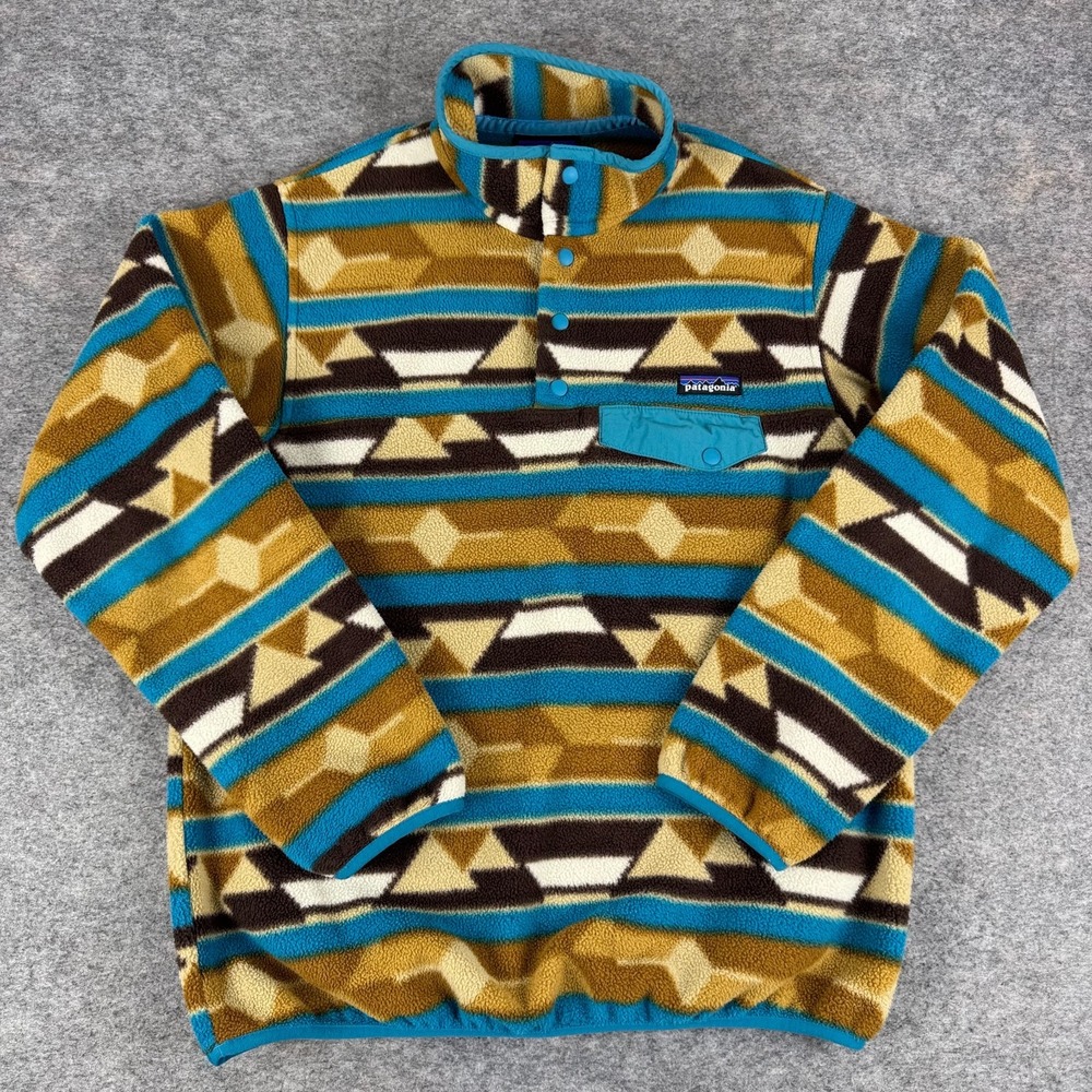 Patagonia Synchilla Lightweight Snap-T Pullover Guatemala Tango 25455 Womens S